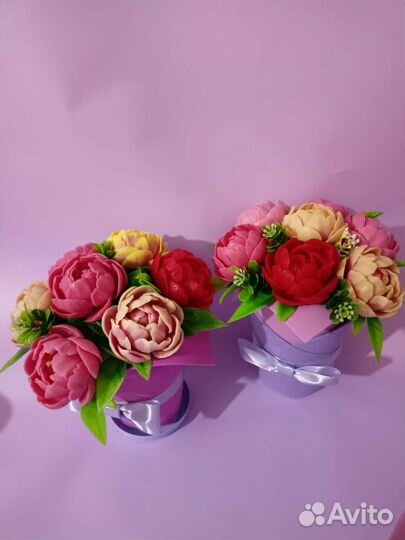 Букет цветов из мыла