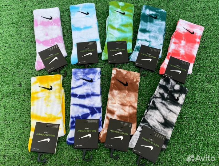 Носки nike tie dye