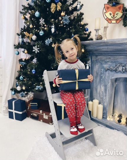 Серый стул для первоклассника