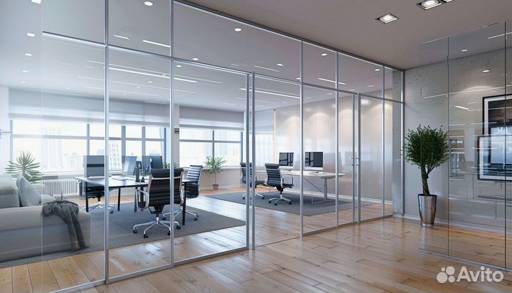 Перегородка из стекла