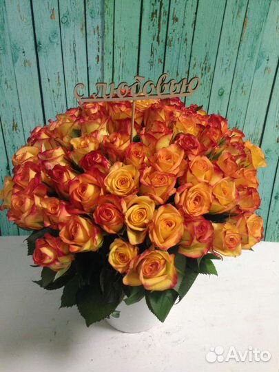 Цветы розы букет