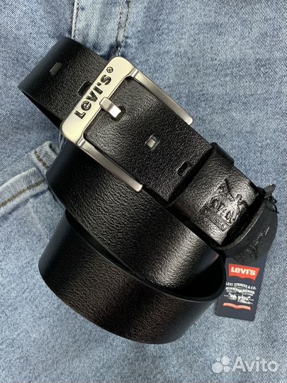 Ремень Levi’s Black Silver