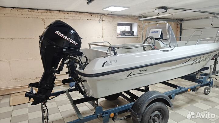 Катер Terhi 4110 +мотор Mercury 30 4т