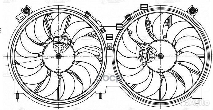 Э/вентилятор охл. для а/м Nissan Teana (08) /Mu