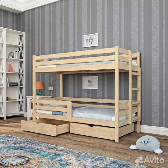 Двухъярусная детская кровать новая