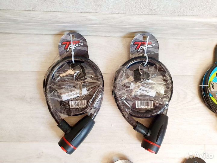 Велозамок кодовый противоугонный трос