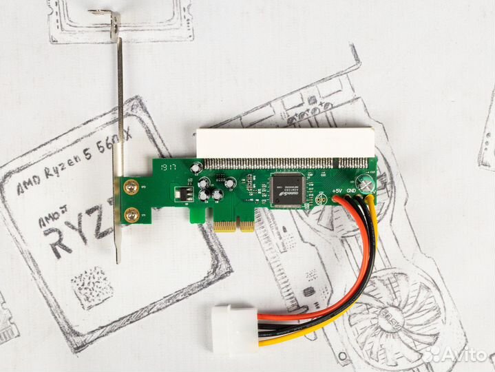 Переходники (адаптеры) PCI-E - PCI