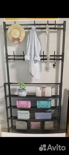 Сушилка для белья вертикальная, обувница, вешалка