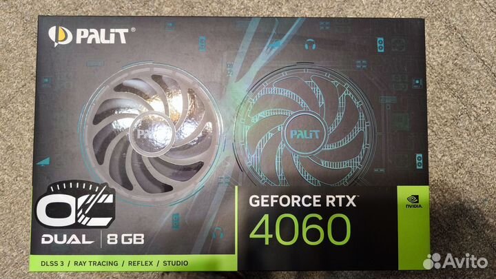 Видеокарта Palit Nvidia GeForce RTX 4060 dual 8GB