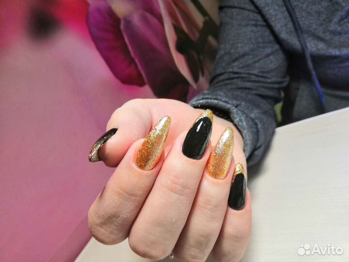 Маникюр, гель лак, укрепление, наращивание