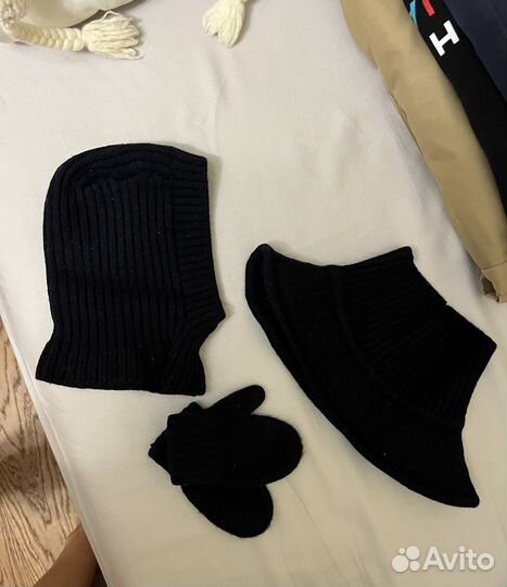 Шапка (балаклава), воротник и варежки дет Catya