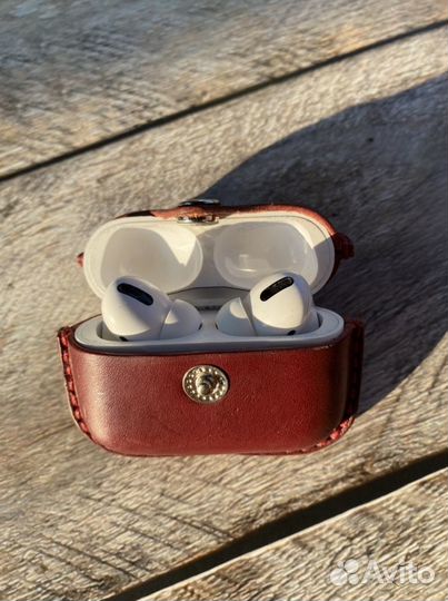 Чехол для наушников airpods pro натуральная кожа