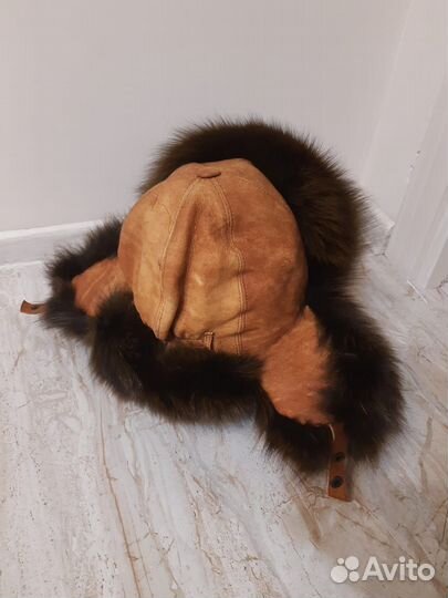 Шапка ушанка меховая женская