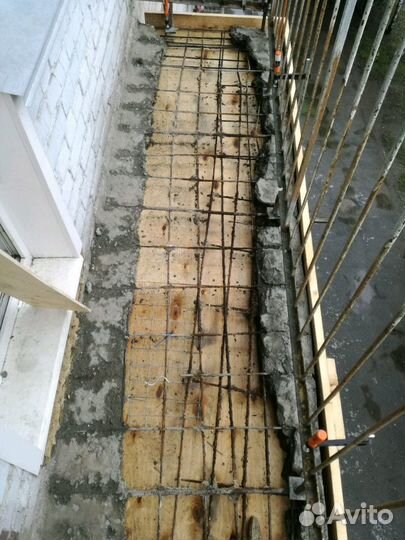 Ремонт балконных плит с фибродобавками