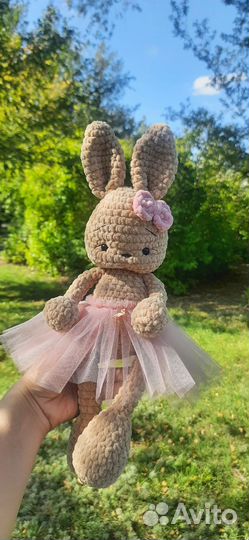 Вязаный зайка