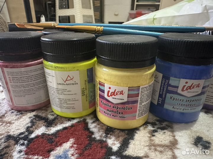 Акриловые краски художественные