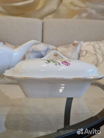 Посуда из СССР. Чайник, сахарницы, кружки, блюдо