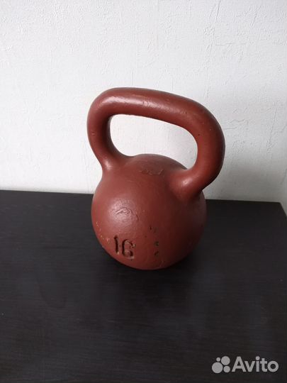 Гиря 16 кг чугунная