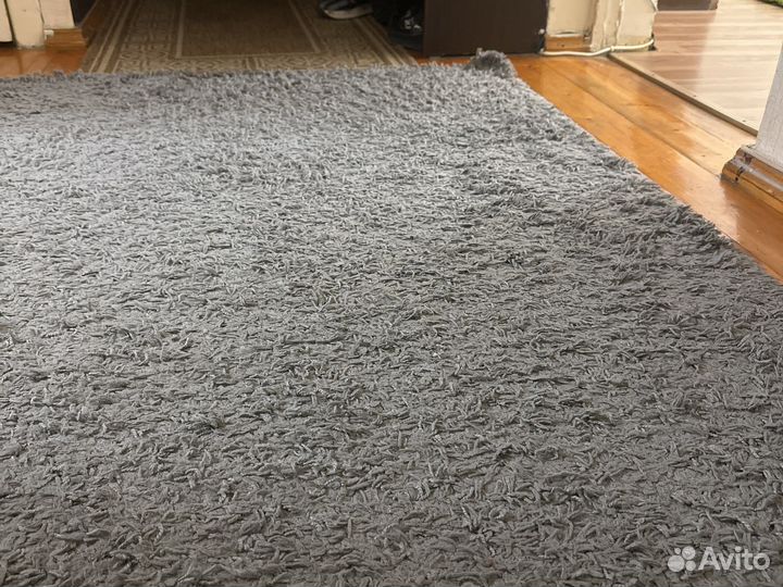Палас ковер трава Икеа икея серый и зеленый