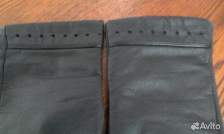 Перчатки женские кожаные