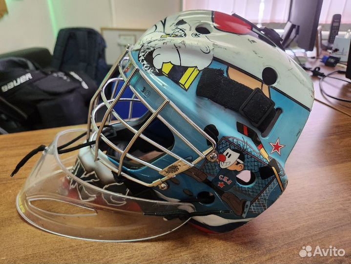 Шлем вратаря nме8 хоккейный с аэрографией