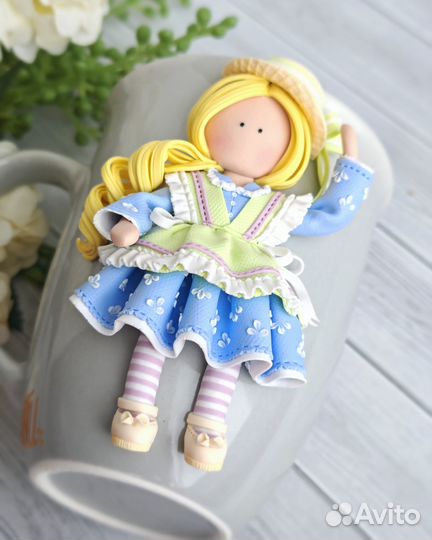 Тильда Прованс Кружка с декором в подарок