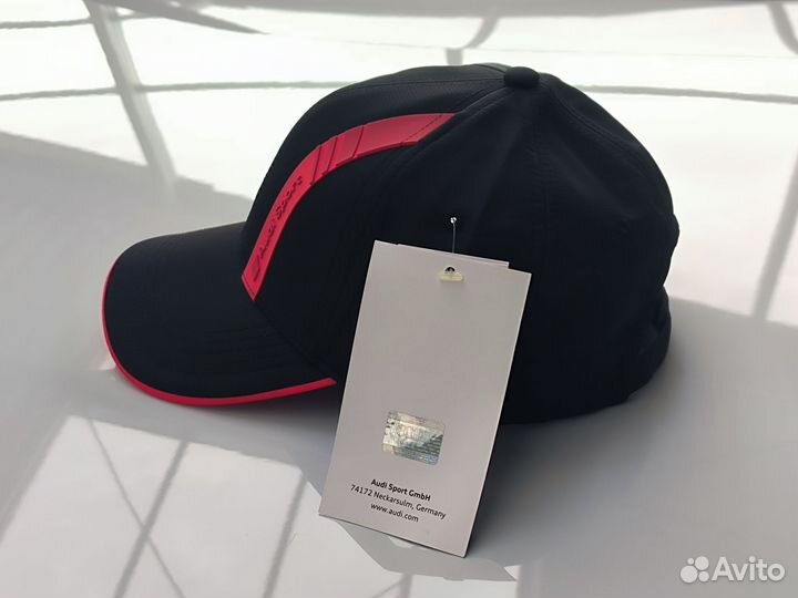 Бейсболка Audi Sport Cap, black/red