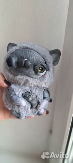 Игрушка ручной работы. Кошечка с рыбкой