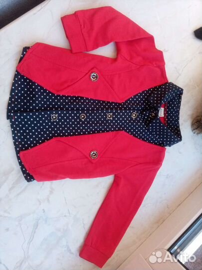 Рубашка пиджак трикотаж 2в1