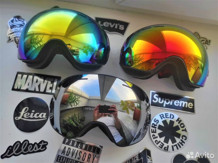 Маска горнолыжная очки для сноуборда