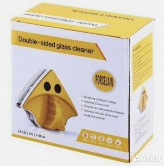 Магнитная щетка для окон двусторонняя