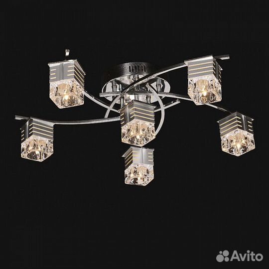 Люстра My Light 8182/6 RBP CR с пультом