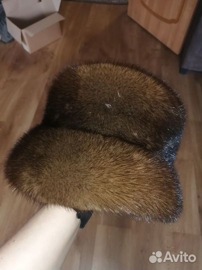 Норковый берет мягкий