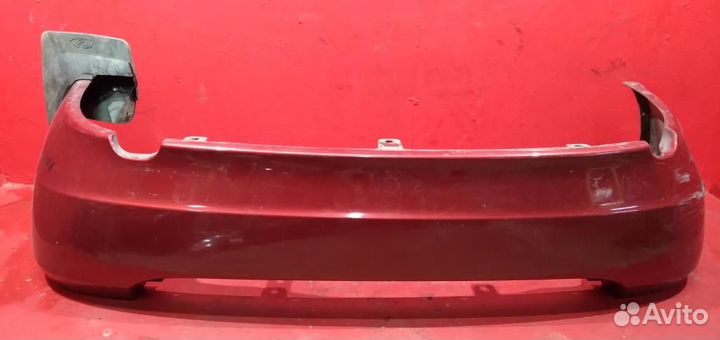 Калина седан бампер задний красный ваз 1118