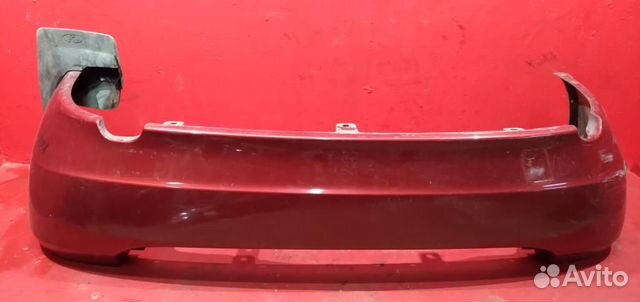 Калина седан бампер задний красный ваз 1118