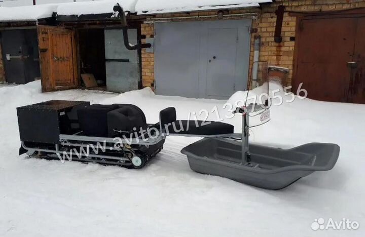 Мотобуксировщик Ураган Сибирь Гус 500 Толкач