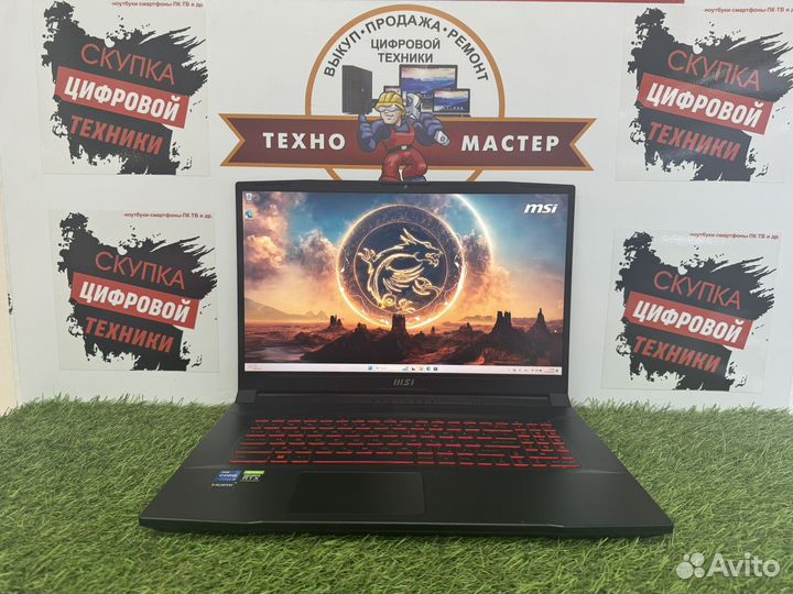 Пушка MSI Katana i7 12650H rtx3050ti 16ram ssd512