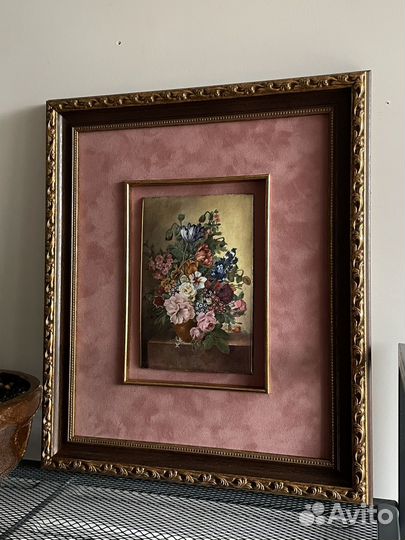Копия голландского натюрморта в финифти