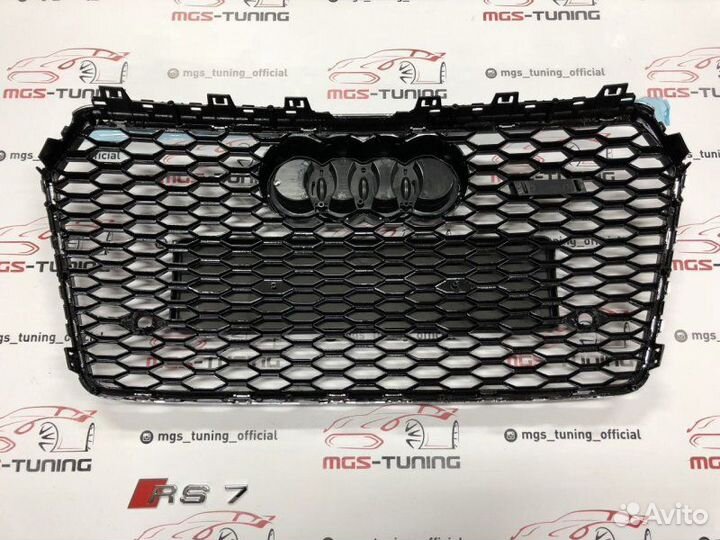 Решетка на Audi A7 14-17 гг. в стиле RS7 дизайн 1
