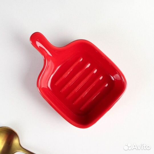 Соусник керамический с ручкой Доляна «Сковорода»