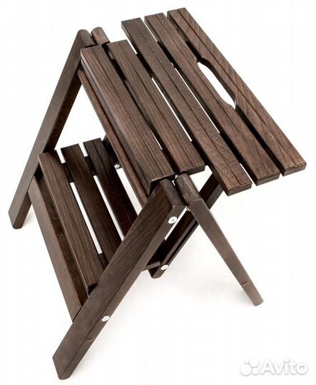 Стремянка деревянная микки-табурет 2-х ступенчатая