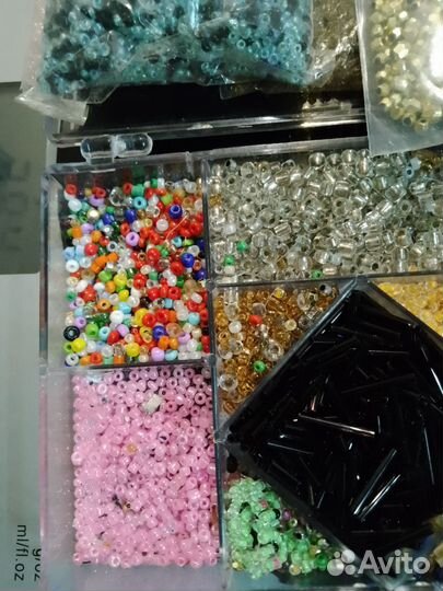 Бисер разный пакетом