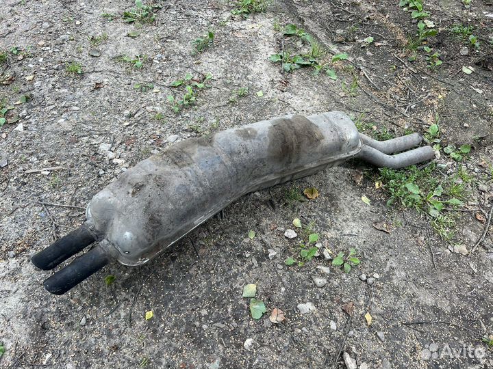 Задняя банка глушителя bmw e34