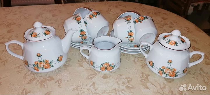 Сервиз чайный СССР Рижский фарфор