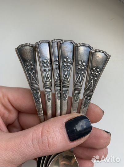 Ложки кофейные серебро 875 СССР