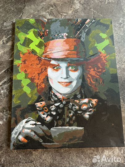 Шляпник, Джонни Депп картина по номерам