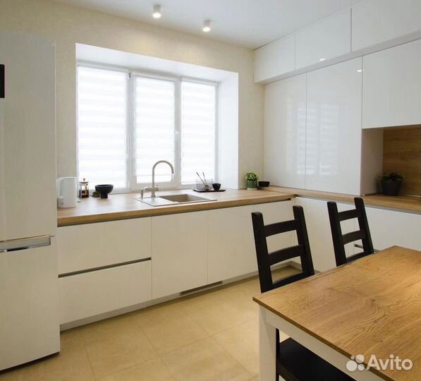 Кухня белый глянец