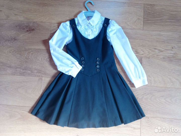 Школьная форма для девочки серая