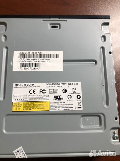 DVD CD привод ihas124-04 WU