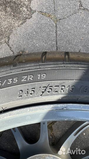 Диски Advan для Porsche с резиной Michelin Cup2